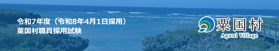 令和７年度（令和８年４月１日採用）粟国村職員採用試験の応募方法