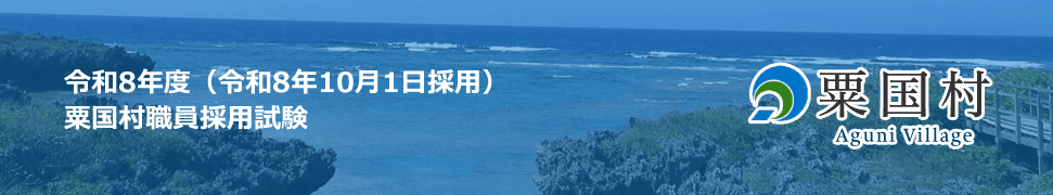 令和８年度（令和８年１０月採用）　粟国村職員採用試験の応募方法