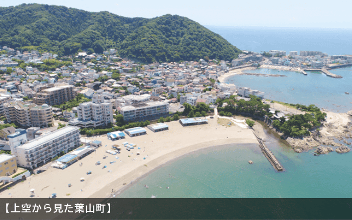 上空から見た葉山町